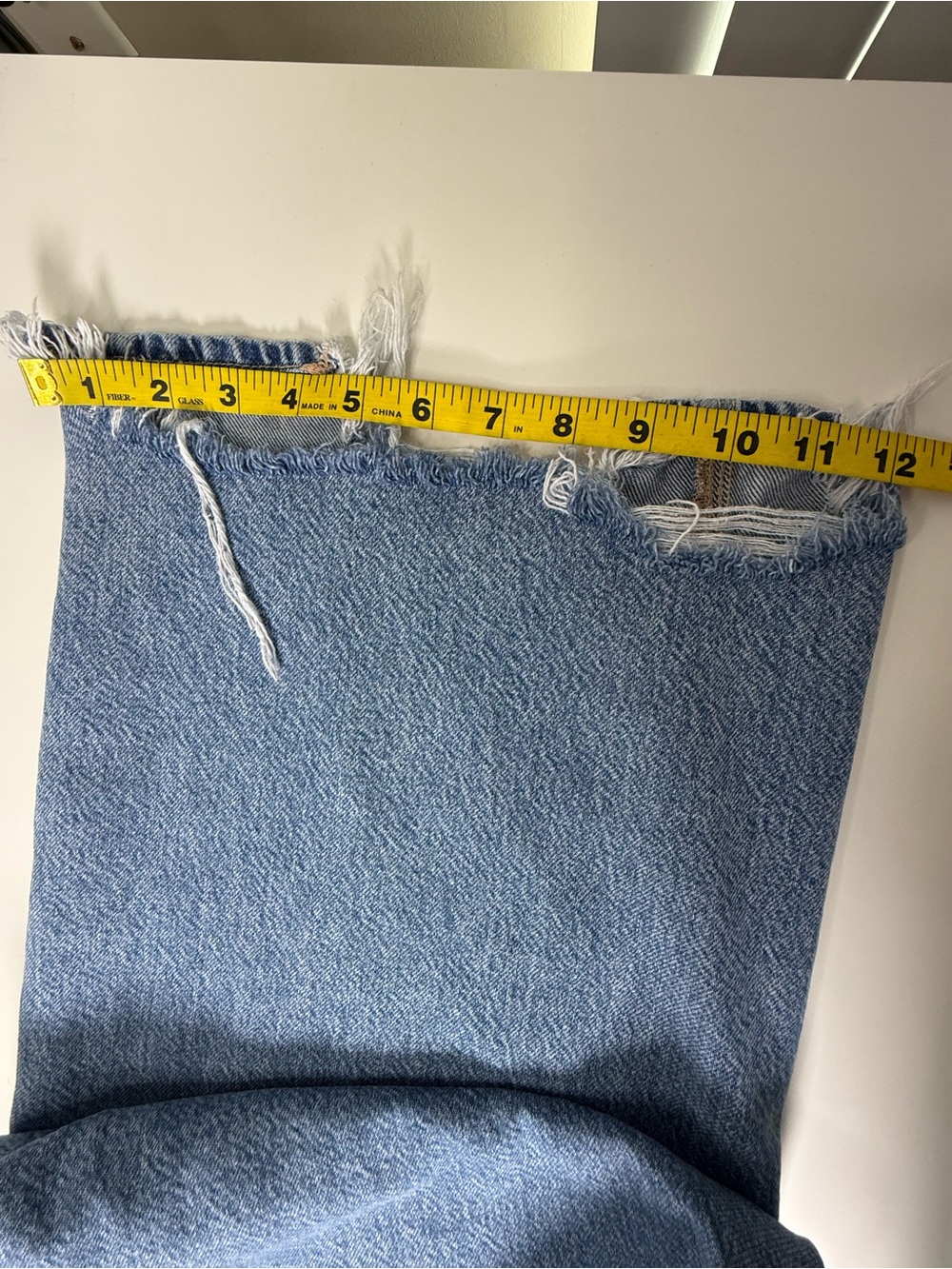 American Eagle | Super High Rise Baggy Wide Leg Jeans | Light Wash | 10 Regular - Picture 8 of 15